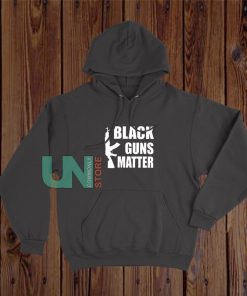 Black Guns Matter Letter Logo Hoodie