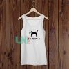 Ew People Black Cats Face Mask Tank Top