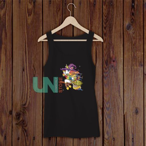 Flying Unicorn Witch Tank Top