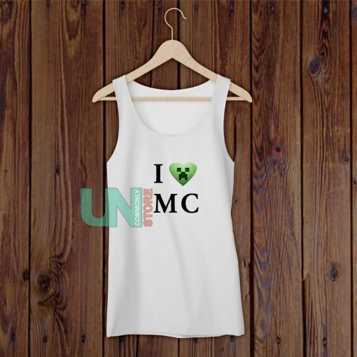 I Love Minecraft Tank Top