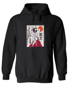Japanese Samurai Vintage Sakura Cherry Hoodie