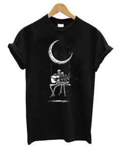Skeleton Moon Band Rock n Roll T-Shirt