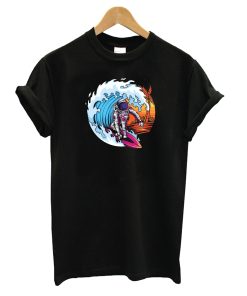 Summer Astronaut Surfing T-Shirt